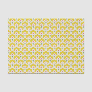 Retro Yellow Flower Garden Pattern Tissuepapier