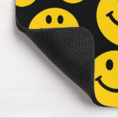 Retro Yellow Happy Face Muismat (Hoek)