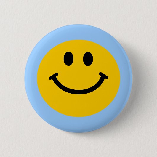 Retro Yellow Happy Face Ronde Button 5,7 Cm (Voorkant)