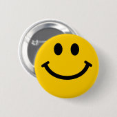 Retro Yellow Happy Face Ronde Button 5,7 Cm (Voorkant /achterkant)