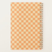 Retro Yellow Orange Checkerboard 2026 Planner (Achterkant)