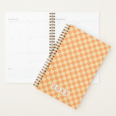 Retro Yellow Orange Checkerboard 2026 Planner (Display)