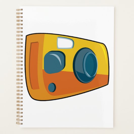 Retro Yellow Point and Shoot Film Camera Planner (Voorkant)