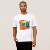 Retro Yellow Point and Shoot Film Camera T-shirt (Voorkant volledig)