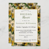 Retro Yellow Sunflower Krantenblad Vrijgezellenfee Kaart (Voorkant / Achterkant)