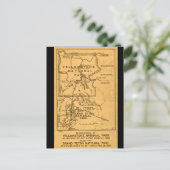 Retro Yellowstone - Grand Teton Kaart Ansichtkaart (Staand voorkant)