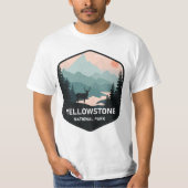Retro Yellowstone National Park Deer Gift T-shirt (Voorkant)