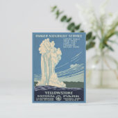  Retro Yellowstone National Park Reizen Briefkaart (Staand voorkant)