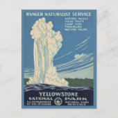  Retro Yellowstone National Park Reizen Briefkaart (Voorkant)