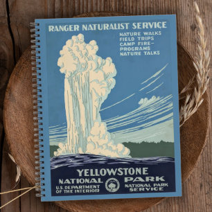 Retro Yellowstone National Park Reizen Notitieboek