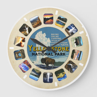 Retro Yellowstone National Park Souvenir Grote Klok