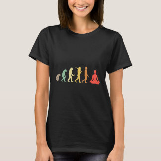 Retro Yoga Evolutie Cadeau Voor Yogis En Yoga Lief T-shirt