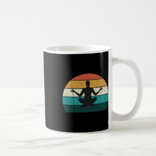 Retro Yoga Houden Vintage Mind Meditatie Lichaam W Koffiemok