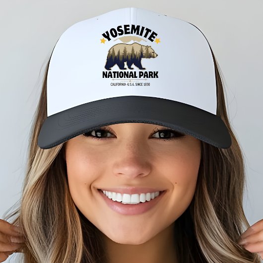 Retro Yosemite Bear Forest Trucker Pet