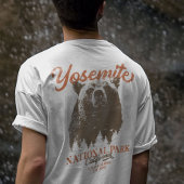 Retro Yosemite National Park California Black Beer T-shirt