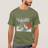 Retro Yosemite National Park Half Dome  T-shirt (Voorkant)