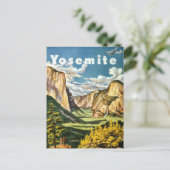  Retro Yosemite National Park Reizen Briefkaart (Staand voorkant)