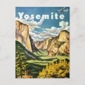  Retro Yosemite National Park Reizen Briefkaart (Voorkant)