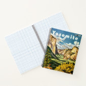  Retro Yosemite National Park Reizen Notitieboek (Binnen)