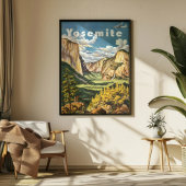 Retro Yosemite National Park Reizen Poster