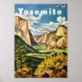  Retro Yosemite National Park Reizen Poster (Voorkant)