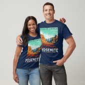 Retro Yosemite National Park Valley WPA Style T-shirt (Unisex)
