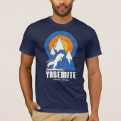 Retro Yosemite Ski White Fox T-shirt (Voorkant)
