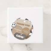 Retro Young Wild en drie verjaardagsfeestjes Bedankjes Labels (In situ)