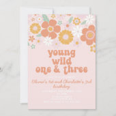 Retro Young Wild One en Drie Kaart (Voorkant)