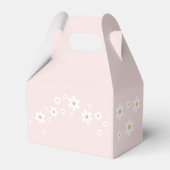 Retro Young Wild Three Roze Daisy Favor Box Bedankdoosjes (Achterkant)