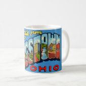 Retro Youngstown Ohio Groet  Koffiemok (Voorkant rechts)