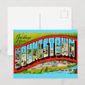 Retro Youngstown Ohio Postcard Briefkaart (Voorkant / Achterkant)