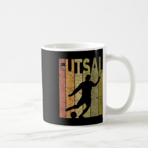 Retro zaalvoetbal speler Futsal Vintage Indoor Voe Koffiemok