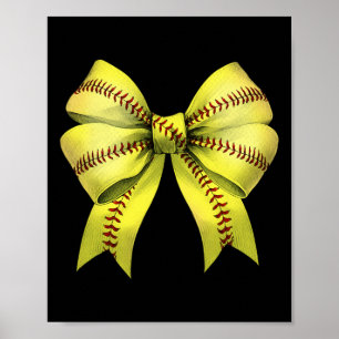 Retro Zachte Boog Coquette Boog Mama Moeder Sport Poster