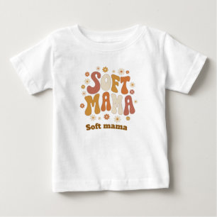 Retro Zachte Mama Daisy Bloemrijke Groovy Typograf