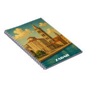Retro Zadar Kroatië Reizen Notitieboek (Rechterzijde)