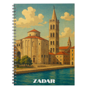 Retro  Zadar Kroatië Reizen Notitieboek