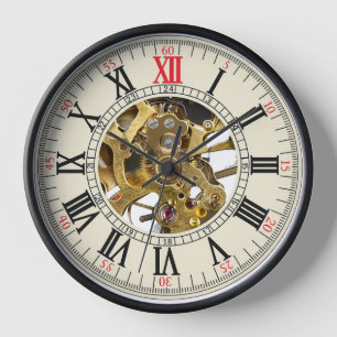 Retro zakhorloge ontwerp wandklok