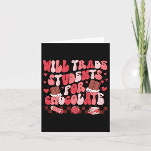 Retro zal studenten ruilen voor chocolade leraar V Kaart