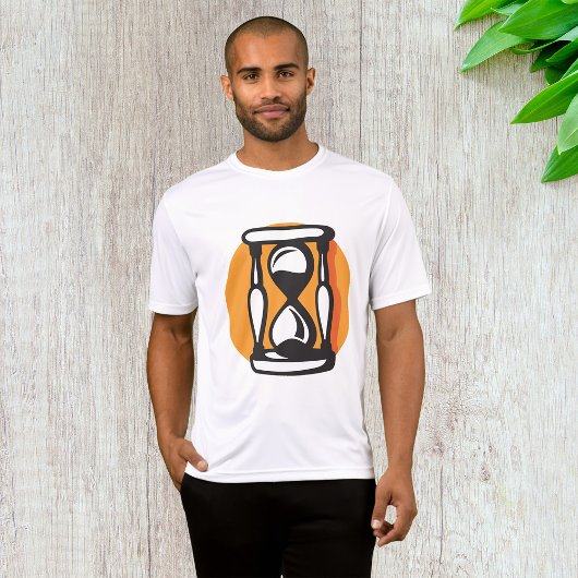 Retro zandloper minimalistische tijd t-shirt