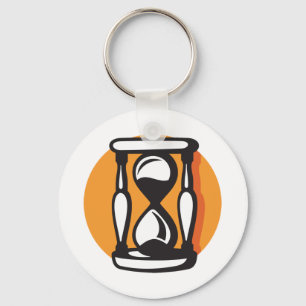 Retro Zandloper Timer Minimalistisch Tijd Sleutelhanger