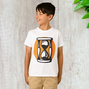 Retro Zandloper Timer Minimalistisch Tijd T-shirt