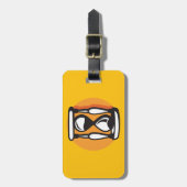 Retro zandloper timer Minimalistische tijd Bagagelabel (Voorkant verticaal)