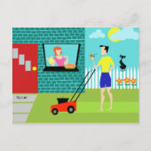 Retro Zaterdagochtend Briefkaart (Voorkant)