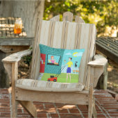 Retro Zaterdagochtend buitenste loods Buitenkussen (Stoel)