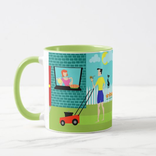 Retro Zaterdagochtend Mok (Links)