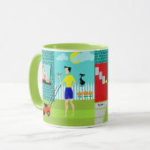 Retro Zaterdagochtend Mok (Voorkant links)