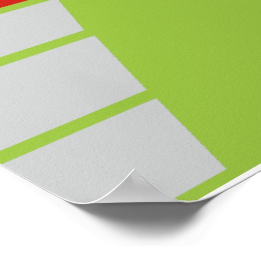 Retro Zaterdagochtend Poster (Hoek)