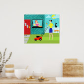 Retro Zaterdagochtend Poster (Keuken)