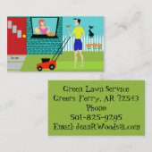 Retro Zaterdagochtend Visitekaartjes (Voorkant / Achterkant)